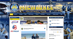 Desktop Screenshot of milwaukeevolleyballclub.com