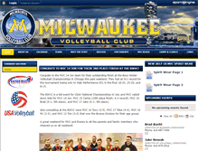 Tablet Screenshot of milwaukeevolleyballclub.com